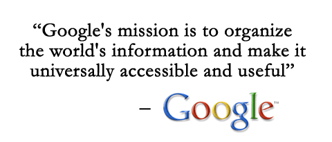 google's user focused mission