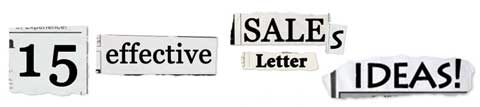 effective sales letter ideas
