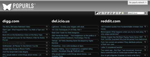 popURLS trends and what's popular